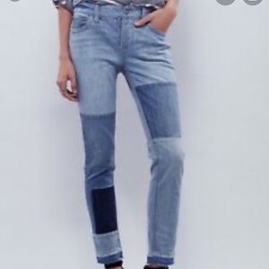 Free people patch jeans
